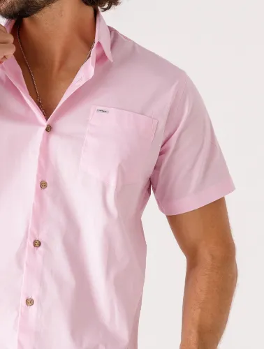 CAMISA MC TRIC FIO 50 ELAST ROSA BEBÊ