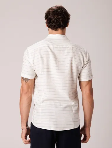CAMISA MC LINHO BLEND GELO C VERDE