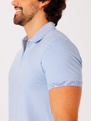 POLO PIMA PREMIUM AZUL CLARO AC