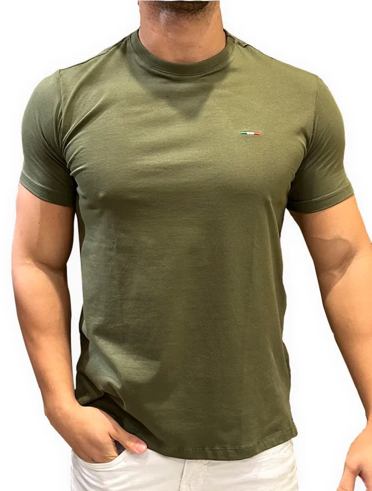 T SHIRT COMFORT PLUS FIO 40 - VERDE MUSGO