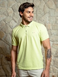 POLO ITALIA PIQUET C ELASTANO - VERDE CLARO