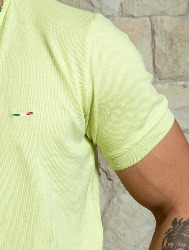 POLO ITALIA PIQUET C ELASTANO - VERDE CLARO