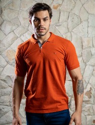 POLO ITALIA PIQUET C ELASTANO - TERRACOTA