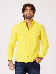 CAMISA ML TRICOLINE LISA - AMARELO OURO
