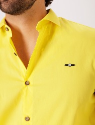 CAMISA ML TRICOLINE LISA - AMARELO OURO