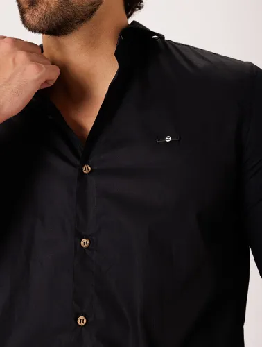 CAMISA ML TRICOLINE LISA - PRETA