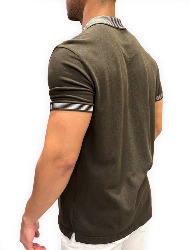 POLO PIQUET PELETIZADA TINTURADA - VERDE MUSGO