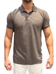 POLO PIQUET PELETIZADA TINTURADA - MARROM