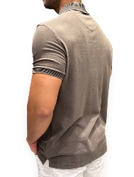 POLO PIQUET PELETIZADA TINTURADA - MARROM