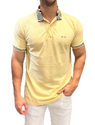 POLO PIQUET PELETIZADA TINTURADA - AMARELO