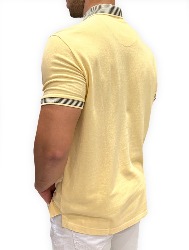 POLO PIQUET PELETIZADA TINTURADA - AMARELO