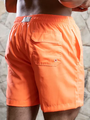 SHORT NAUTICO LISO - LARANJA