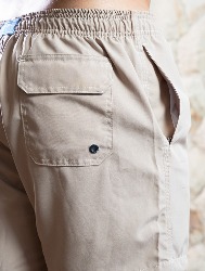 SHORT NAUTICO LISO - CINZA CLARO