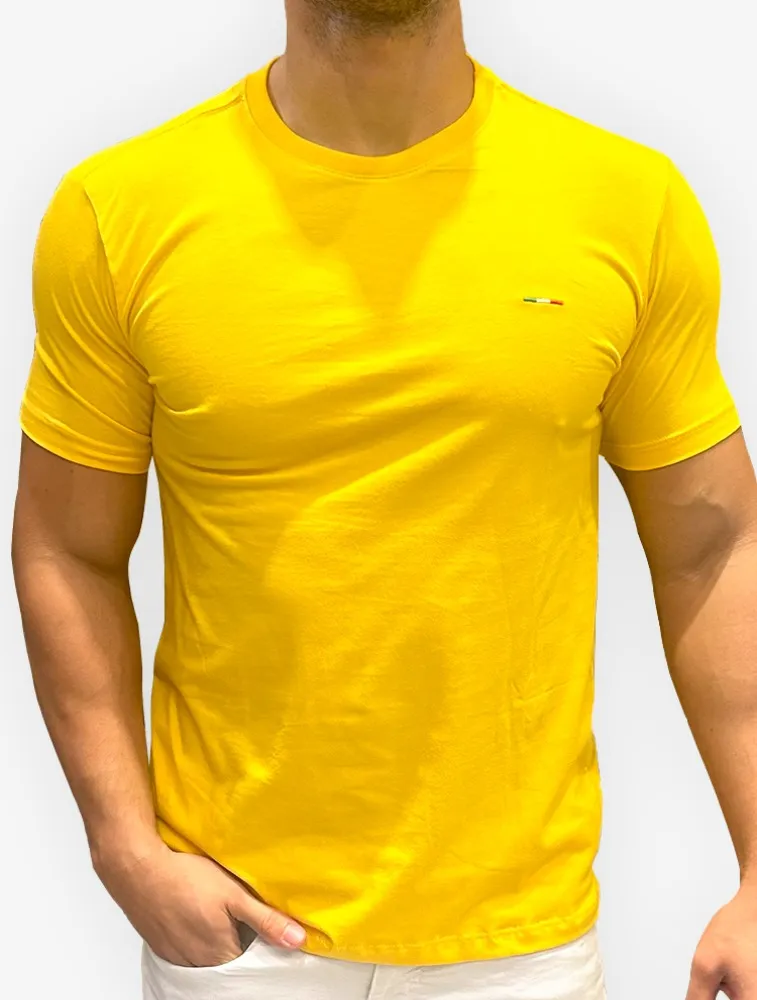 T SHIRT COMFORT PLUS FIO 40 - AMARELO